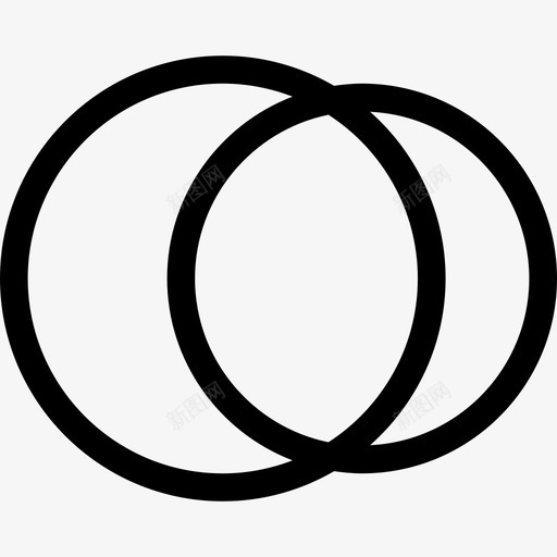 结婚戒指珠宝轮廓图标svg_新图网 https://ixintu.com 珠宝 结婚戒指 轮廓
