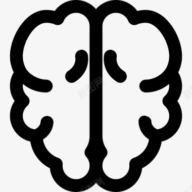 大脑科学研究2线性图标图标