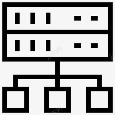 服务器网络数据库主机图标图标