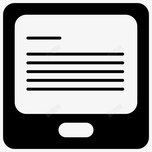 平板电脑ipad阅读器图标svg_新图网 https://ixintu.com ipad squareicons字形 平板电脑 阅读器
