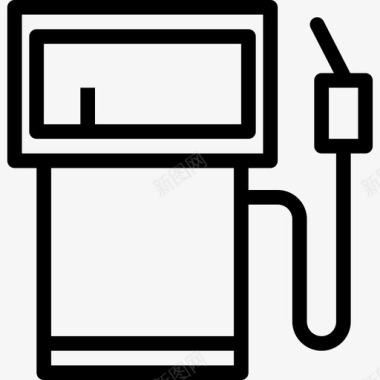 加油站输送装置2线性图标图标