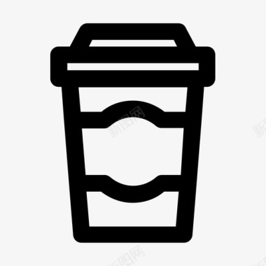 咖啡杯饮料热的图标图标