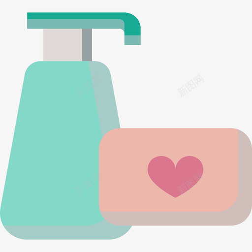 肥皂可爱的婴儿玩具扁平的图标svg_新图网 https://ixintu.com 可爱的婴儿玩具 扁平的 肥皂