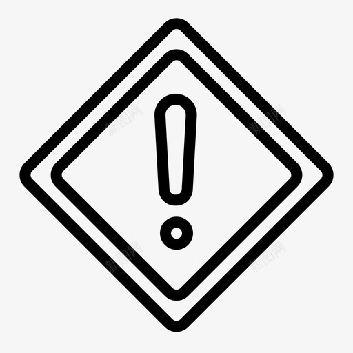 标志警示交通图标svg_新图网 https://ixintu.com 交通 标志 警告 警示 运输大纲