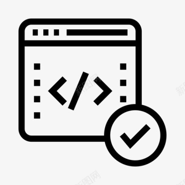 网页编码互联网在线图标图标