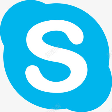 Skype社交媒体2扁平图标图标