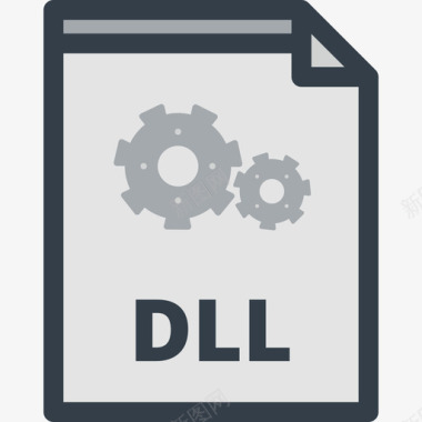 Dll文件类型2线性颜色图标图标