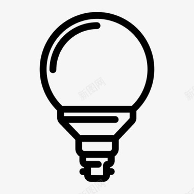 环保灯泡环保照明图标图标