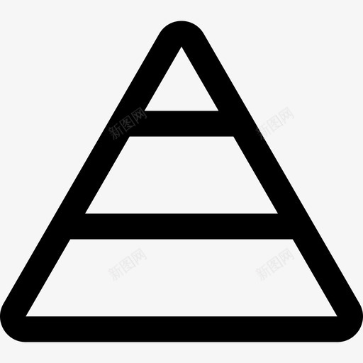 金字塔商业与管理2直线型图标svg_新图网 https://ixintu.com 商业与管理2 直线型 金字塔