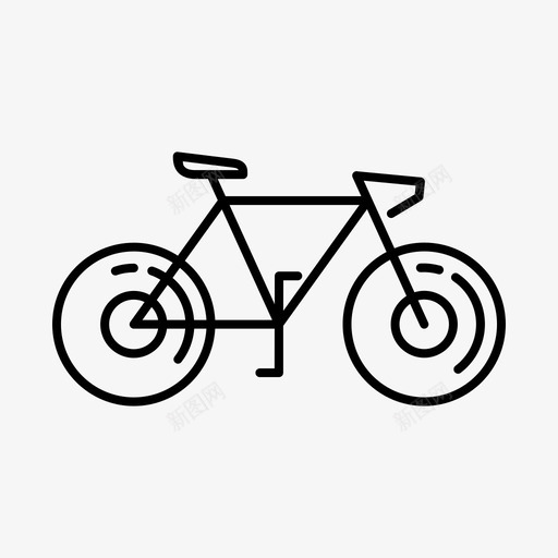 自行车骑车人骑车图标svg_新图网 https://ixintu.com 交通 自行车 骑车 骑车人