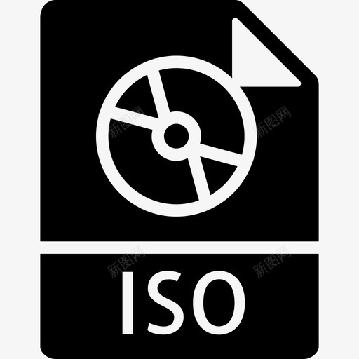 Iso文件类型集填充图标svg_新图网 https://ixintu.com Iso 填充 文件类型集