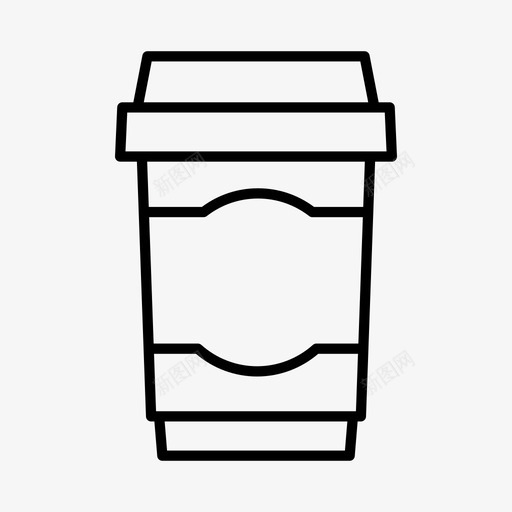 外卖杯饮料咖啡图标svg_新图网 https://ixintu.com 咖啡 外卖杯 杯子 饮料