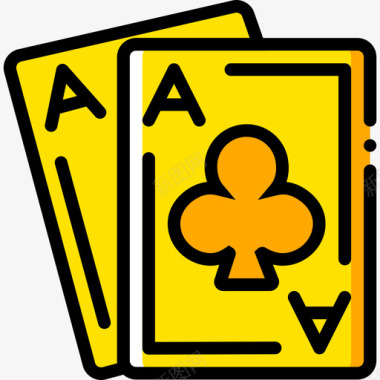 A赌场赌博2黄色图标图标