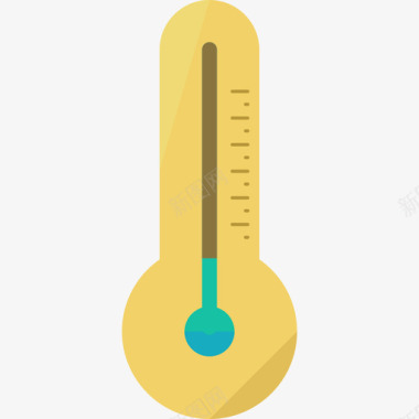室外平坦温度图标图标