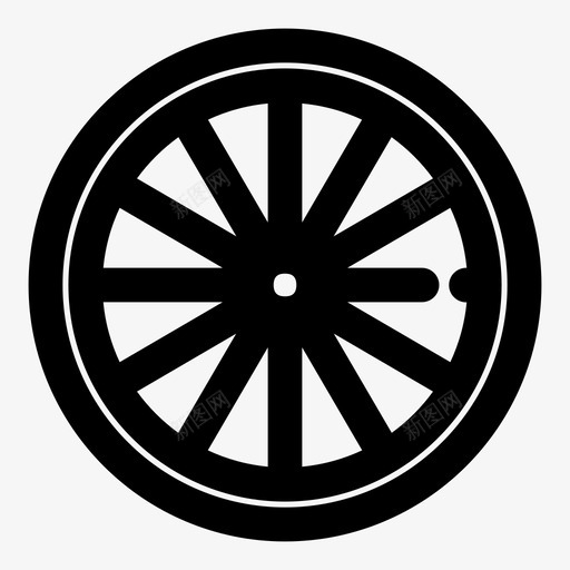 车轮自行车轮胎自行车车轮图标svg_新图网 https://ixintu.com 自行车车轮 自行车轮胎 车轮 辐条