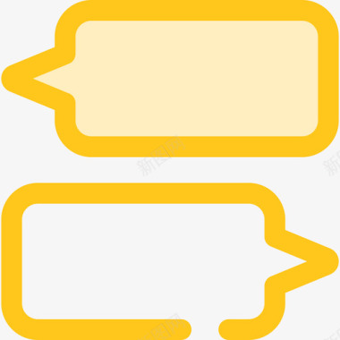 聊天通讯11黄色图标图标