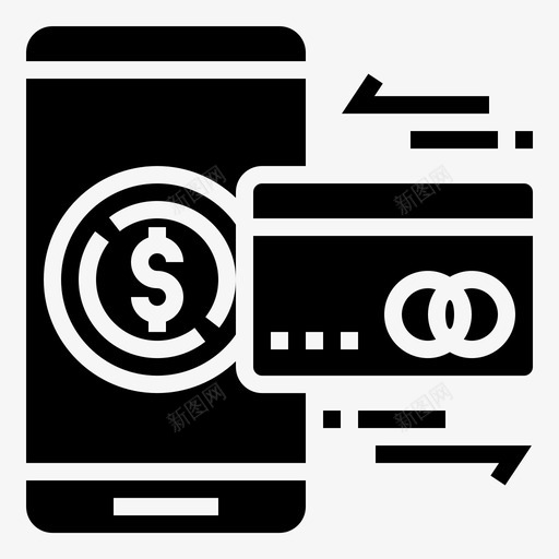 储蓄账户信用卡智能手机图标svg_新图网 https://ixintu.com 信用卡 储蓄和投资字形 储蓄账户 智能手机
