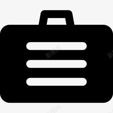 行李箱商务和管理3装满图标图标