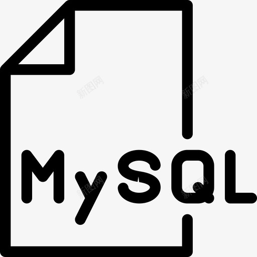 Mysql编码2线性图标svg_新图网 https://ixintu.com Mysql 线性 编码2