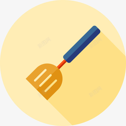 抹刀厨房用具2扁平图标svg_新图网 https://ixintu.com 厨房用具2 扁平 抹刀