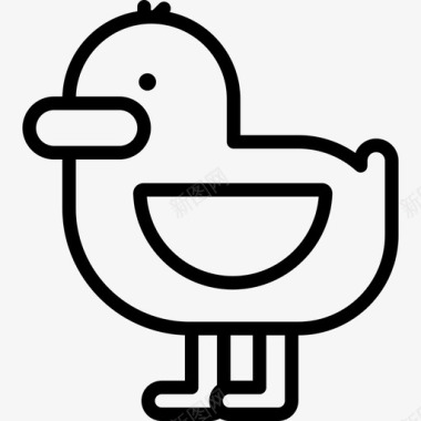 鸭子动物5直系图标图标