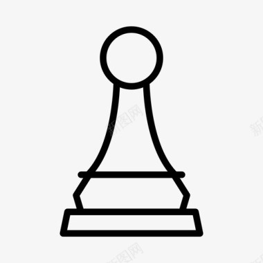 国际象棋商业游戏图标图标