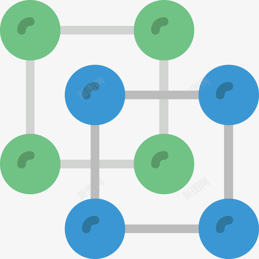 原子科学10平面图标svg_新图网 https://ixintu.com 原子 平面 科学10