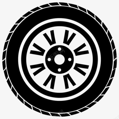 卡车轮胎大轮胎轮胎图标图标
