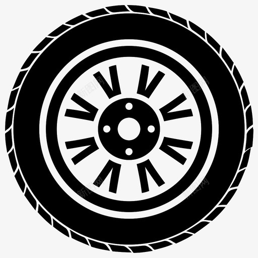 卡车轮胎大轮胎轮胎图标svg_新图网 https://ixintu.com 卡车轮胎 大轮胎 车轮 轮胎 轮胎字形图标