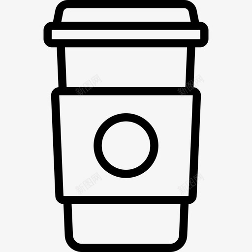 咖啡杯办公元素2直线型图标svg_新图网 https://ixintu.com 办公元素2 咖啡杯 直线型