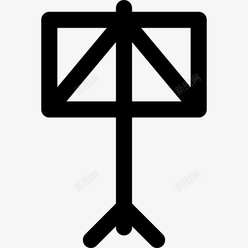 支架乐器5直线型图标svg_新图网 https://ixintu.com 乐器5 支架 直线型