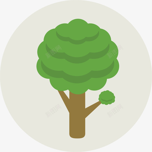 树生态3圆形平坦图标svg_新图网 https://ixintu.com 圆形平坦 树 生态3