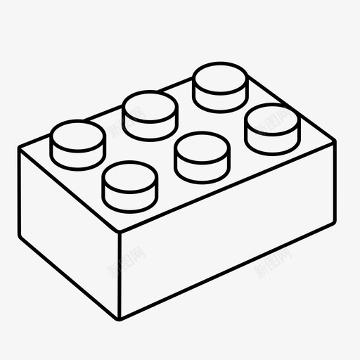 乐高积木建筑建造师图标svg_新图网 https://ixintu.com 乐高积木 建筑 建造师 积木