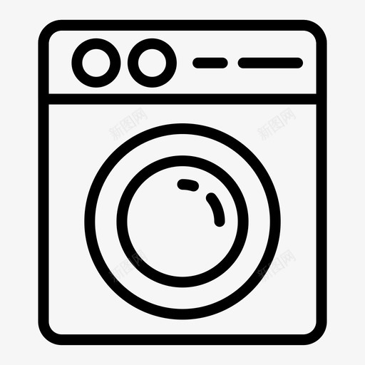 洗衣机家用电器图标svg_新图网 https://ixintu.com 家用电器 洗衣机