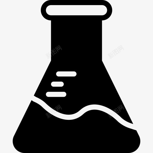 烧瓶科学11号装满图标svg_新图网 https://ixintu.com 烧瓶 科学11号 装满