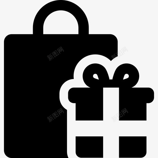 购物袋黑色星期五8装满图标svg_新图网 https://ixintu.com 装满 购物袋 黑色星期五8
