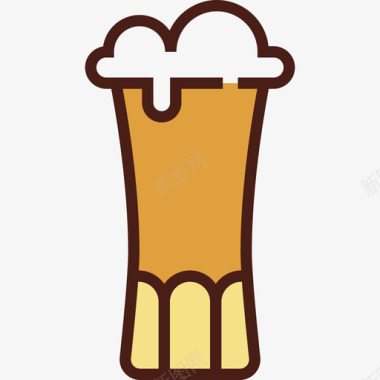 啤酒食品6原色图标图标