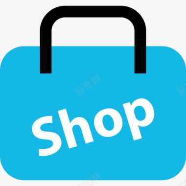 购物袋购物电子商务2扁平图标图标
