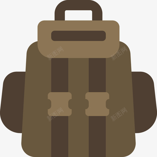 背包旅行和探险扁平图标svg_新图网 https://ixintu.com 扁平 旅行和探险 背包