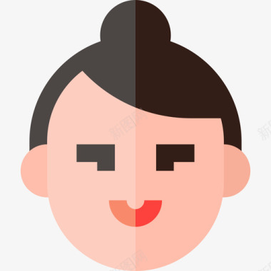 用户头像6扁平图标图标