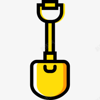 铲子施工8黄色图标图标