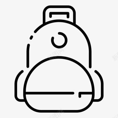 书包背包教育图标图标