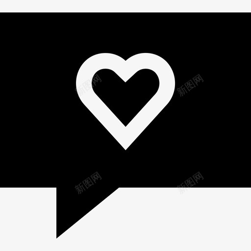 语音气泡短信字形填充图标svg_新图网 https://ixintu.com 填充 短信字形 语音气泡