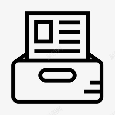 文件抽屉简历页图标图标