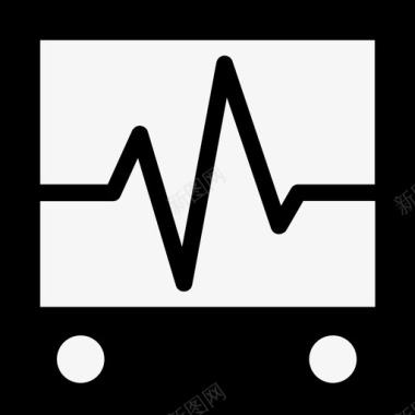 心电图保健图标收集填充图标
