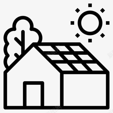 太阳能电池清洁能源图标图标