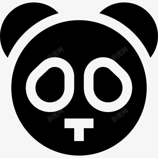 熊猫中国3填充图标svg_新图网 https://ixintu.com 中国3 填充 熊猫