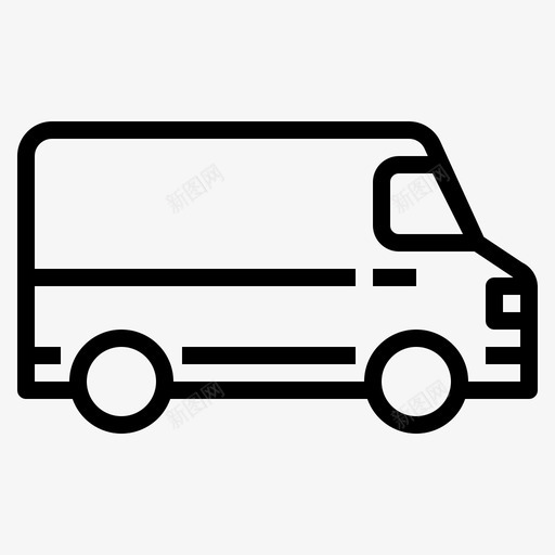 送货车运输卡车图标svg_新图网 https://ixintu.com 卡车 运输 送货车