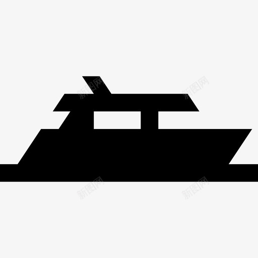游艇旅行系列4已填充图标svg_新图网 https://ixintu.com 已填充 旅行系列4 游艇