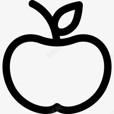 苹果高中2套直线型图标图标